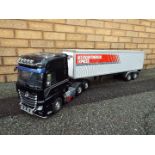 Tamiya - a built Tamiya 1:14 scale RC Mercedes-Benz Actros 3363 6x4 3 axle truck and