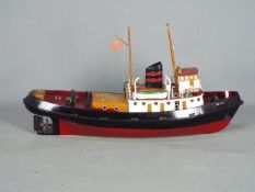 A kit built RC model of a tug Boat 'Billy'.