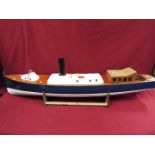 A scratch built model of Royal Navy Steam Pinnacle 199,