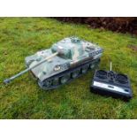 Heng Long - R/C tank 1/16 German RC Panther G camo IR Servo Torro Pro Edition Single link metal