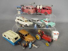 Dinky Toys - An unboxed collection of eight Dinky Toys with a few items of Dinky / Corgi street
