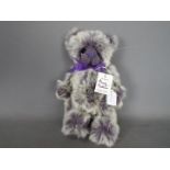 Kaycee Bears - a Kaycee Bear entitled Plum Puddin, designed by Kelsey Cunningham,