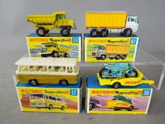 Matchbox Superfast - Four boxed Matchbox Superfast diecast vehicles.