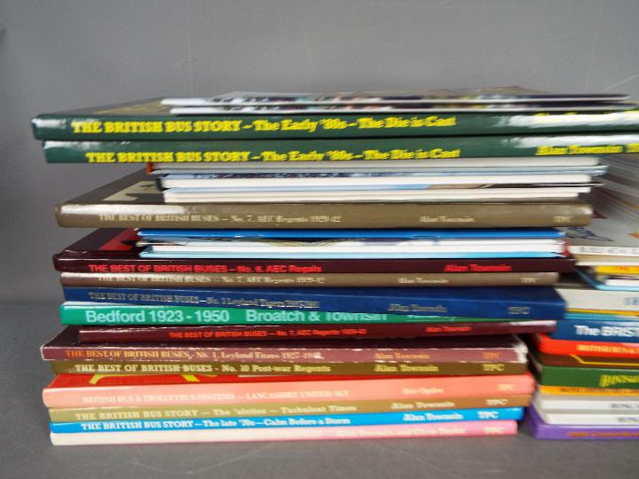 Approximately 60 hardback books relating to buses and coaches contained in three boxes. - Image 4 of 4