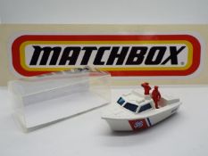 Matchbox - A metal 'Pre-Production' model of a Matchbox Police Launch.