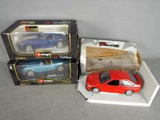 Bburago, UT Models - Three boxed 1:18 scale dieacst model vehicles.