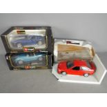 Bburago, UT Models - Three boxed 1:18 scale dieacst model vehicles.