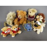 Bear - Soft Toys - a collection of eight soft toys to include Itty Bitty Boo by Gund,