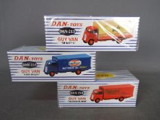 Dan-Toys - Three boxed French issued diecast Guy Vans by Dan-Toys.