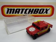 Matchbox - A metal 'Pre-Production' model of a Matchbox Hummer Fire Vehicle.