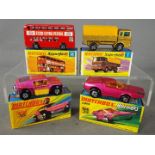 Matchbox Superfast - Four boxed Matchbox Superfast diecast vehicles.