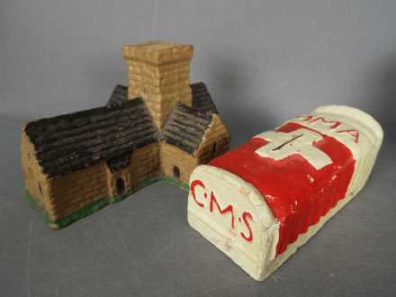 Two vintage charity collection boxes comprising a Church Missionary Society example and one other, - Image 2 of 4