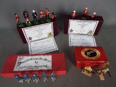 Toy Soldiers, Regal Figurines, Littlejohn Miniatures - A small unit of metal toy soldiers.