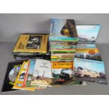 A collection in excess of of 35 predominately hardback books relating to steam and diesel