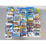 Hot Wheels - A collection of 41 carded modern Hot Wheels models.