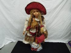 A very large, limited edition, German vinyl dressed doll pair entitled 'Martha',