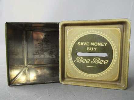 An unusual Bee Bee Biscuits tin money bank, - Image 4 of 5