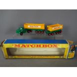 Matchbox - A boxed Matchbox King Size K16 Dodge Tractor with Twin Tipper Train.