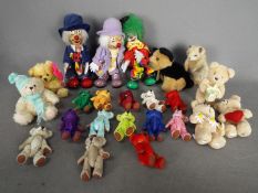 Bears - Soft Toys - a collection of soft toys to include Mouse by Hansa, a dog by Aurora classic,