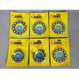 Corgi - Golden Jacks - A collection of 6 unopened packs of 12 spare wheels for the Corgi Golden