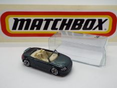 Matchbox - An experimental model of a Matchbox Audi TT in metallic green.
