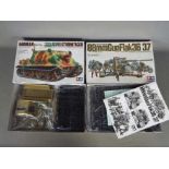 Tamiya - Two boxed plastic military model kits in 1:35 scale by Tamiya.