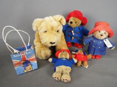 Paddington Bear - four Paddington Bears soft toys by Rainbow Design and other with tags,