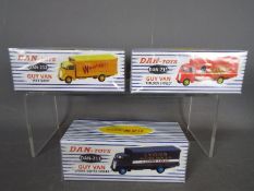 Dan-Toys - Three boxed French issued diecast Guy Vans by Dan-Toys.