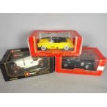 Bburago; Mira - Three boxed diecast 1:18 scale vehicles.