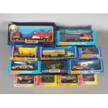 Matchbox - Collection of 12 boxed cars and trucks including #K-13 DAF building transporter,