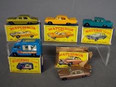 Matchbox - Five boxed Matchbox diecast vehicles.