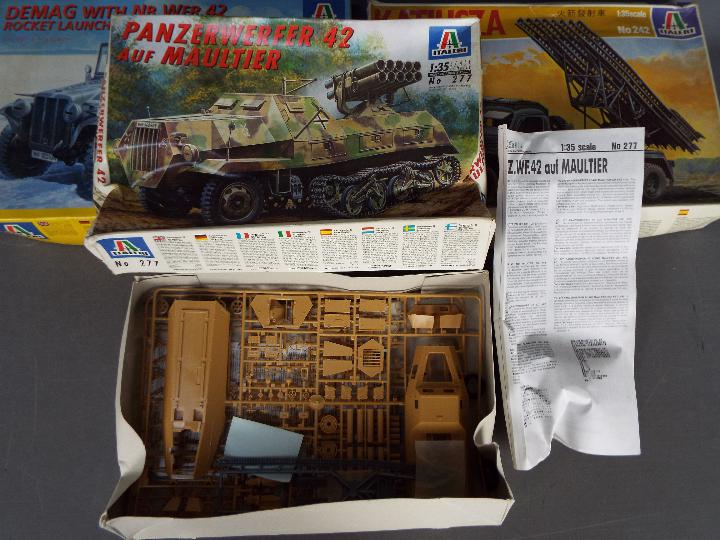 Italeri - Three boxed plastic military vehicle model kits in 1:35 scale by Italeri. - Image 2 of 4