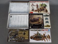 Three Boxed plastic military model kits scale 1:35.