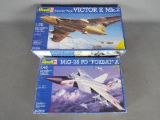Revell - Two boxed plastic military aircraft model kits.