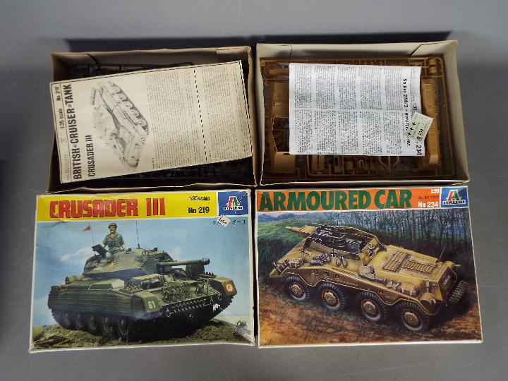 Italeri, Tamiya - Three boxed plastic military vehicle model kits in 1:35 scale. - Image 2 of 3