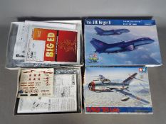 Tamiya, Hobby Boss - Two boxed 1:48 scale military aircraft plastic model kits.