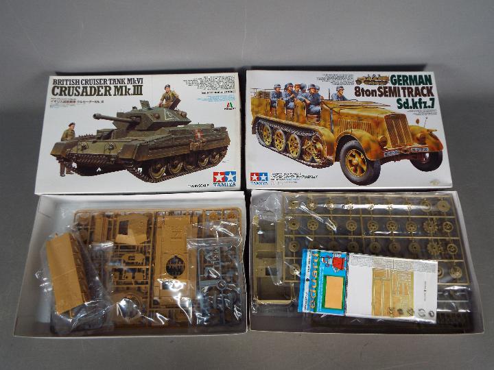 Tamiya - Three boxed 1:35 scale plastic military vehicle model kits. - Image 3 of 3