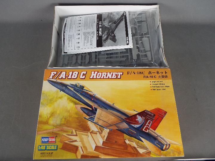 Hobby Boss - Two boxed 1:48 scale military aircraft plastic model kits by Hobby Boss. - Image 3 of 3