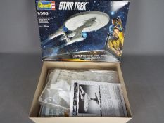 Revell - A boxed Revell #04882 Star Trek 1:500 scale plastic model kit of 'USS Enterprise NCC-1701'.