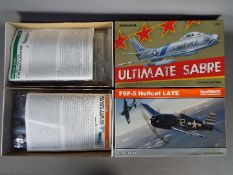 Eduard - Two boxed 1:48 scale military aircraft plastic model kits by Eduard.