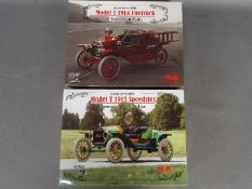 ICM - Two plastic 1:24 scale model car kits by ICM .