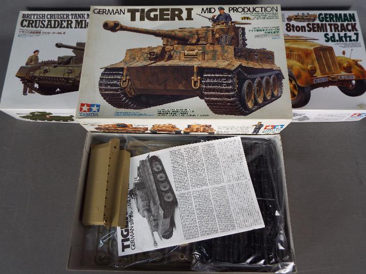 Tamiya - Three boxed 1:35 scale plastic military vehicle model kits. - Image 2 of 3