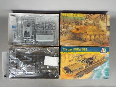 Dragon, Italeri - Two boxed 1:35 scale plastic military vehicle model kits.