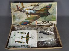 Airfix - A boxed vintage Airfix #1201 Spitfire 1a plastic model kit.