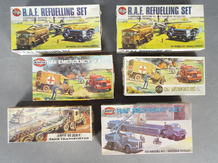 Airfix - A collection of six vintage Airfix OO/HO scale plastic model kits.