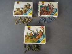 Airfix - three Airfix HO/OO scale soldiers to include #01711-6,