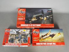 Airfix - Three plastic model kits by Airfix.