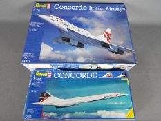 Revell - Two boxed plastic model kits of 'Concorde' by Revell.