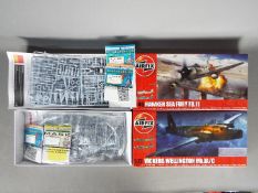 Airfix - Two boxed Airfix plastic military aircraft model kits.