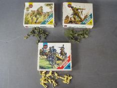 Airfix - three Airfix HO/OO scale soldiers to include #01716-1,